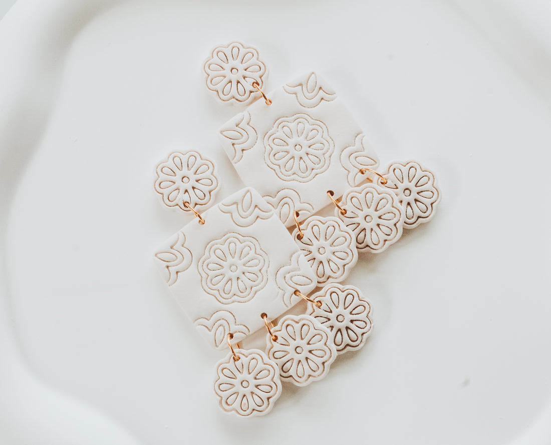 Paloma - Mexican Talavera Inspired 2 Piece Set Clay Cutter