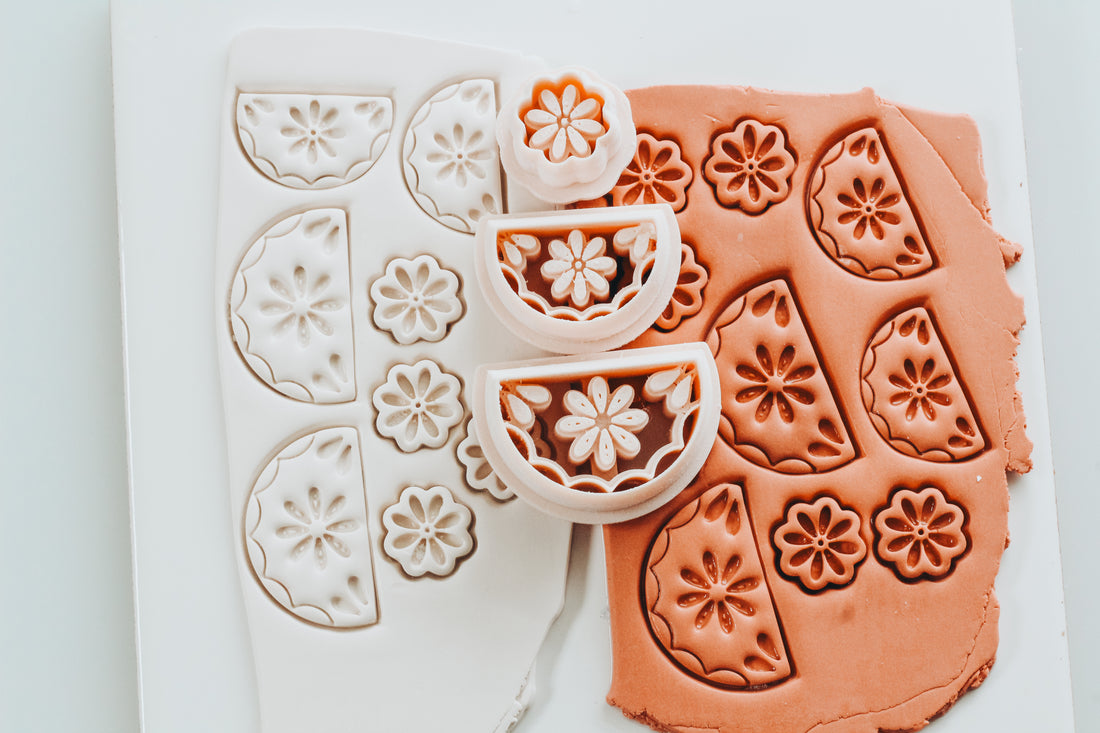 Isabella  - Mexican Talavera Inspired 3 Piece Set Clay Cutter