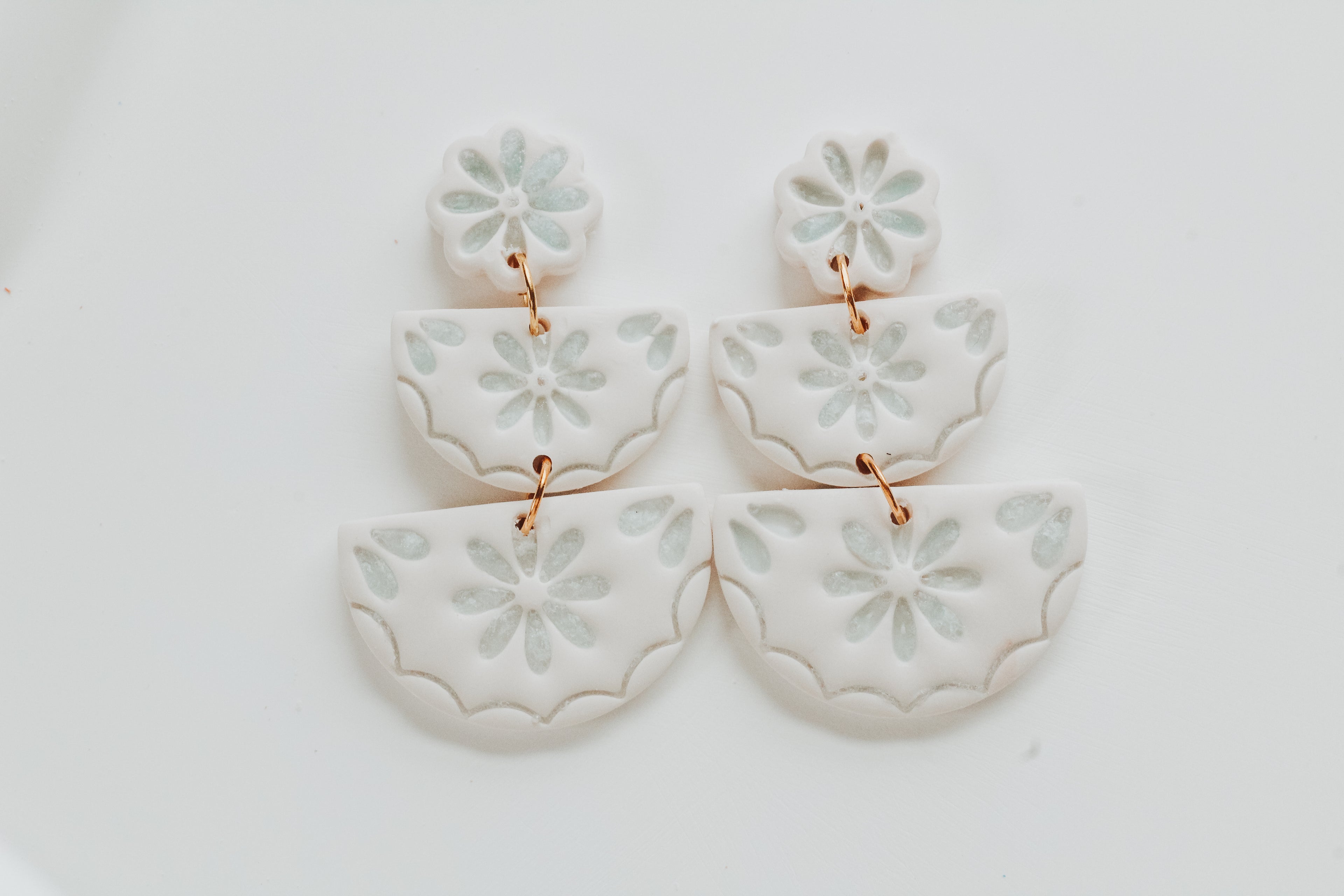 Isabella  - Mexican Talavera Inspired 3 Piece Set Clay Cutter