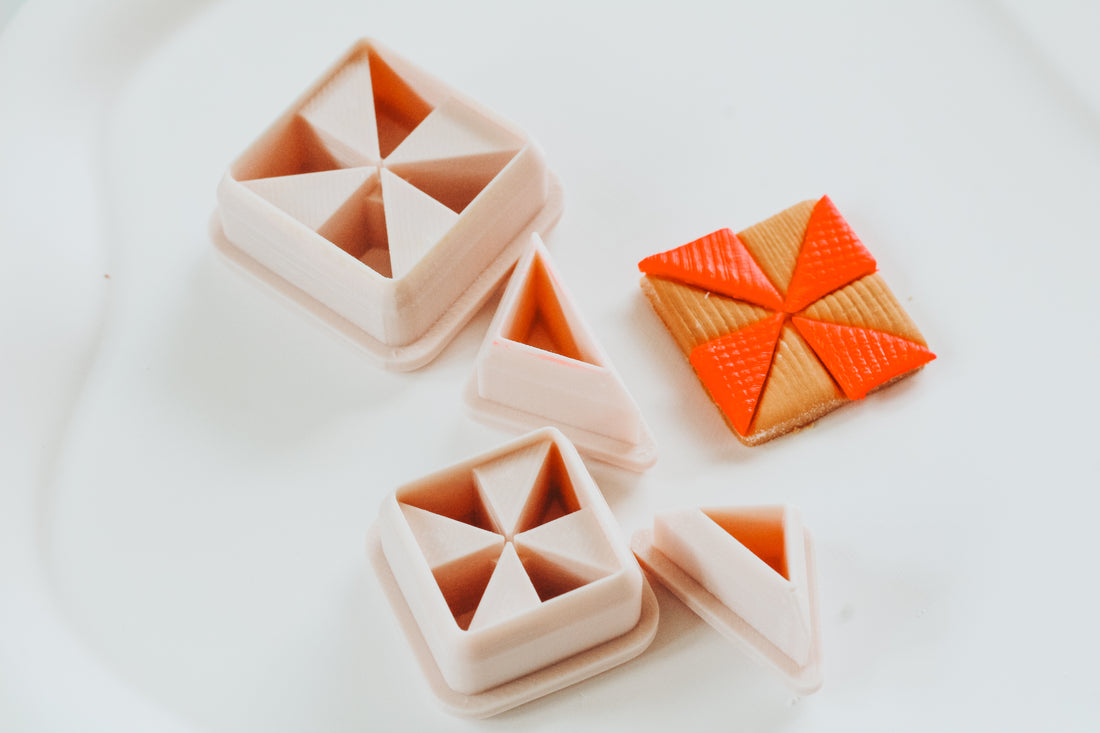 Quliting Circle 6 Clay Cutter 2 Piece Set