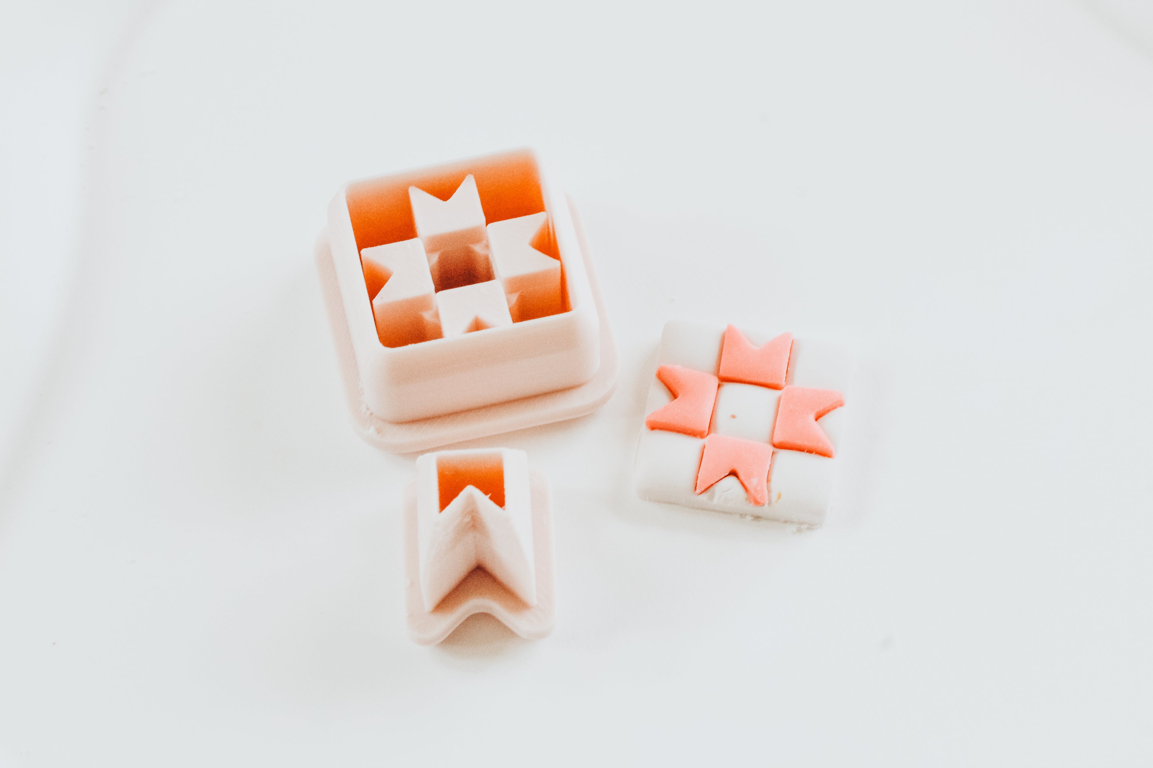 Square Quilt 2 Clay Cutter 2 Piece Set