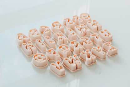 Dreamy Boho Letter Clay Cutters