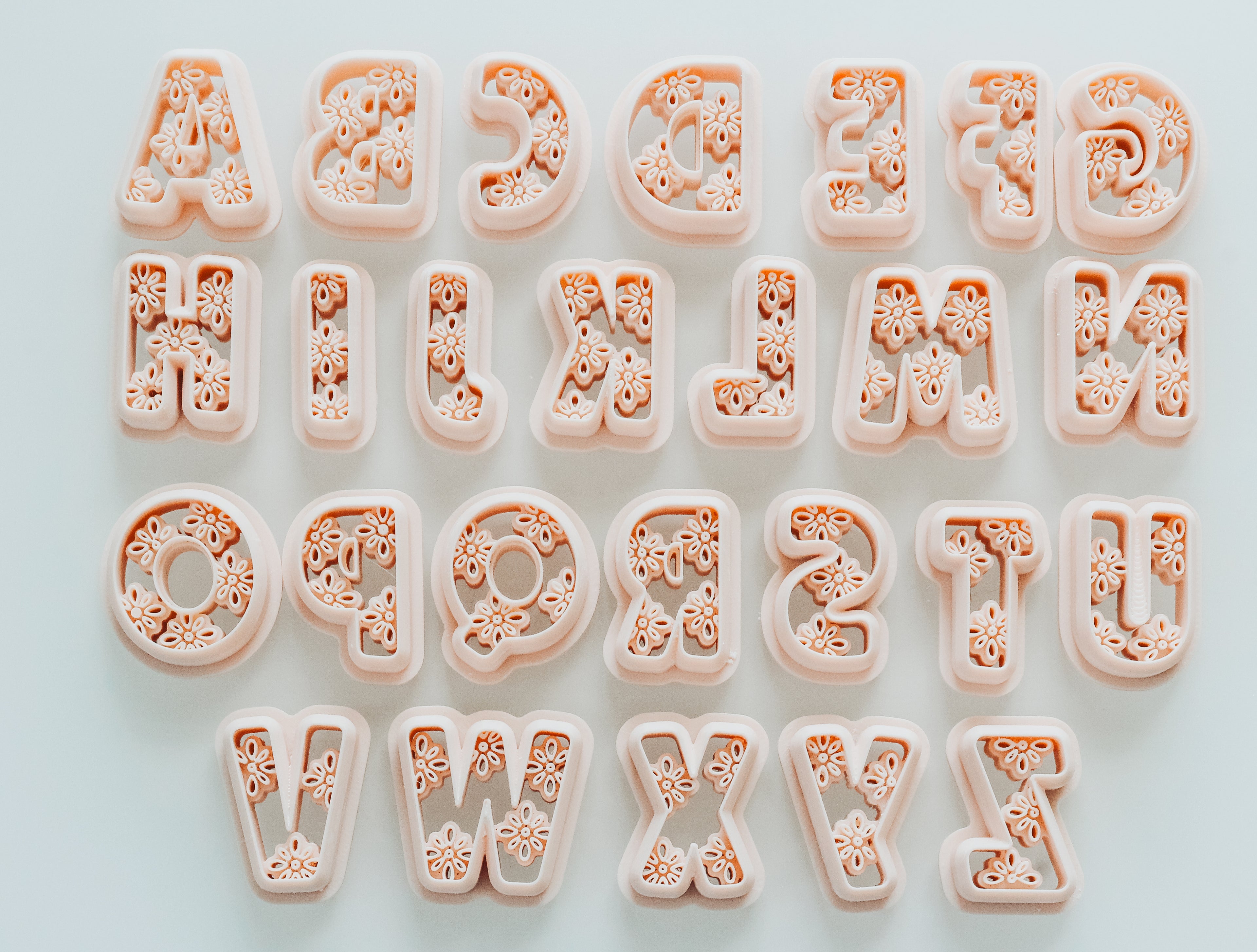 Dreamy Boho Letter Clay Cutters