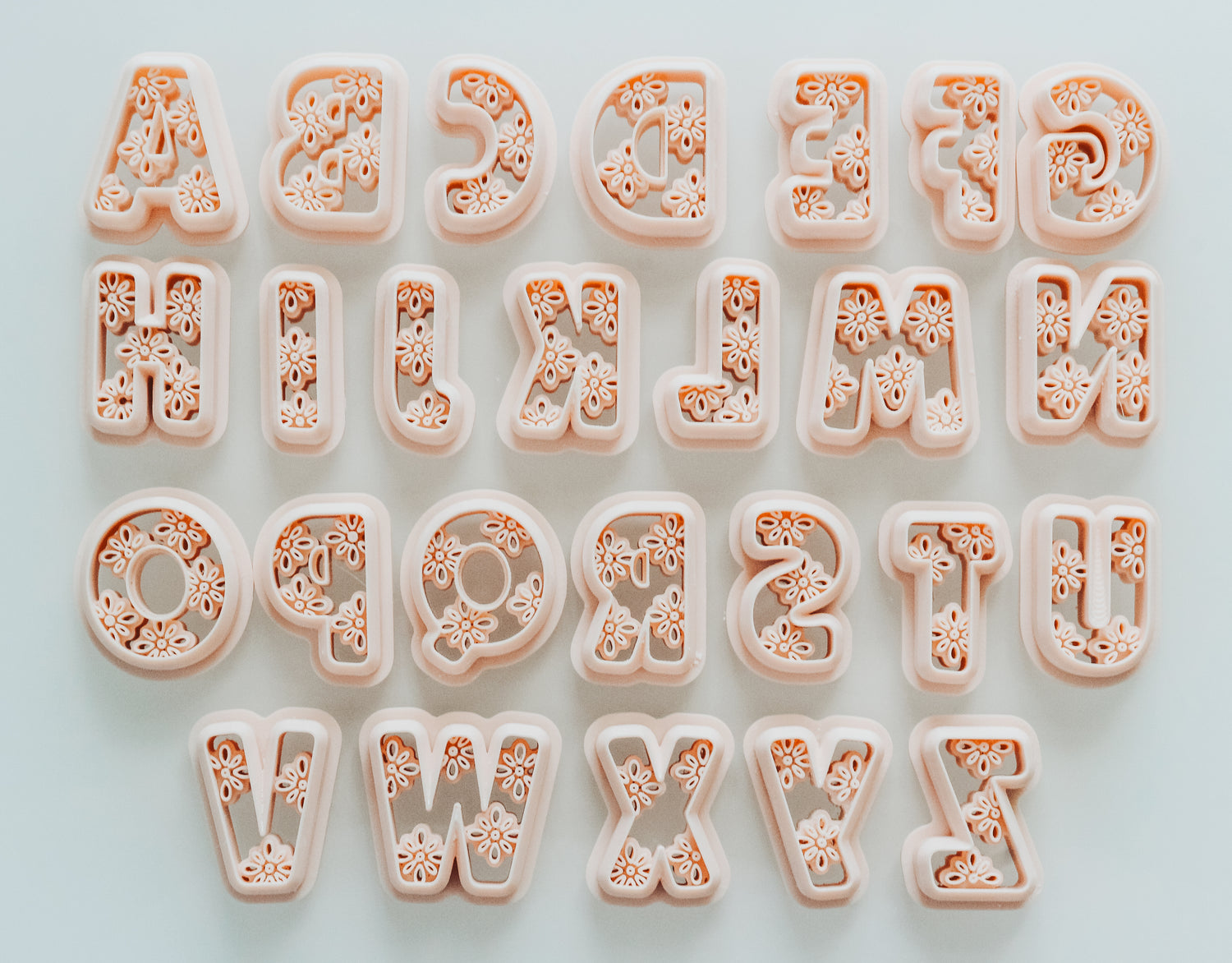 Dreamy Boho Letter Clay Cutters