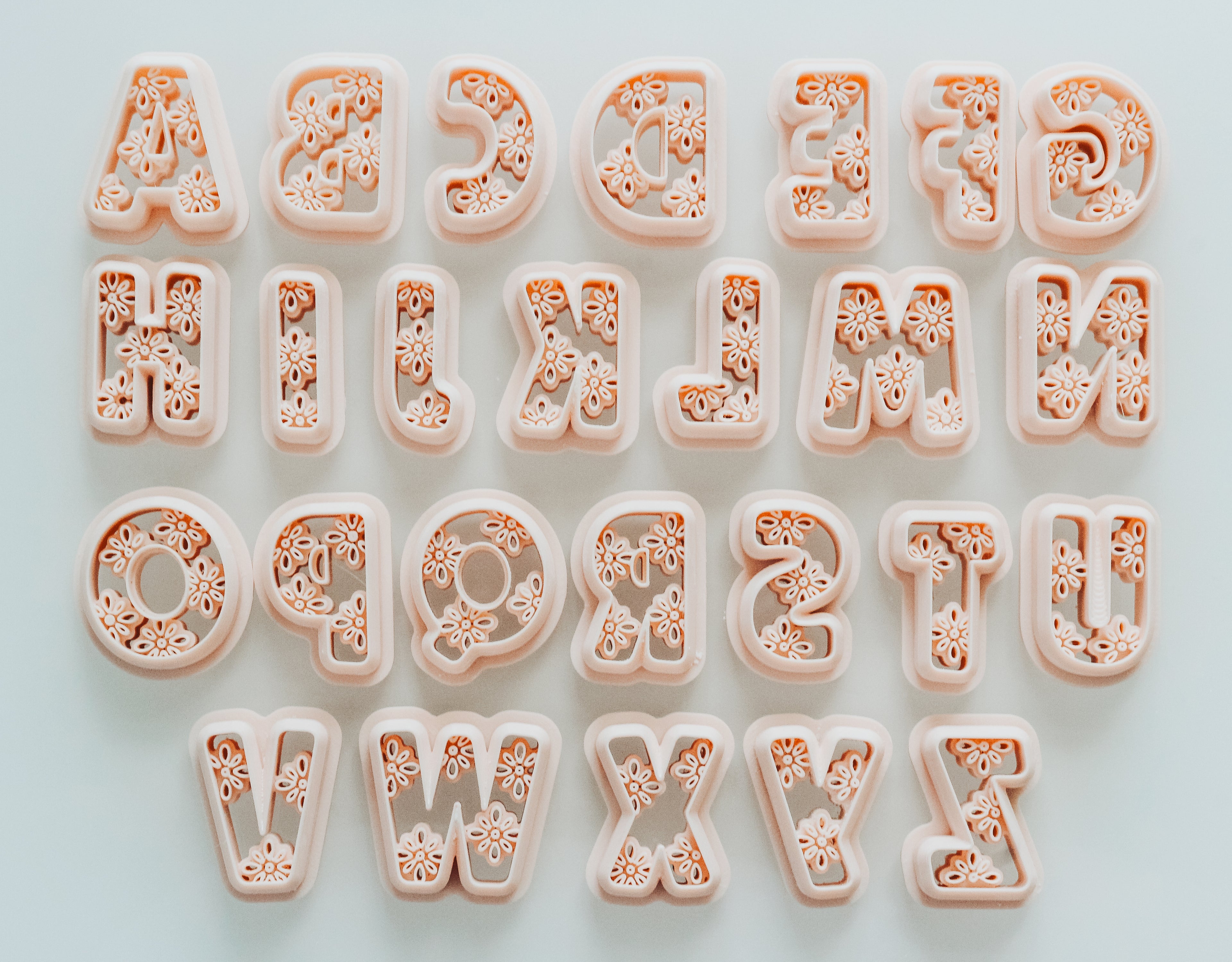 Dreamy Boho Letter Clay Cutters