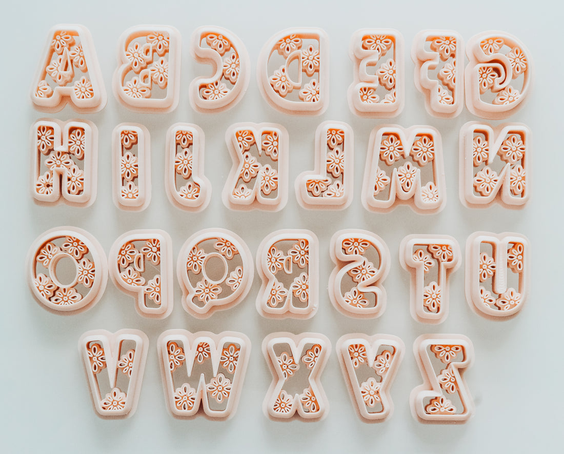 Dreamy Boho Letter Clay Cutters