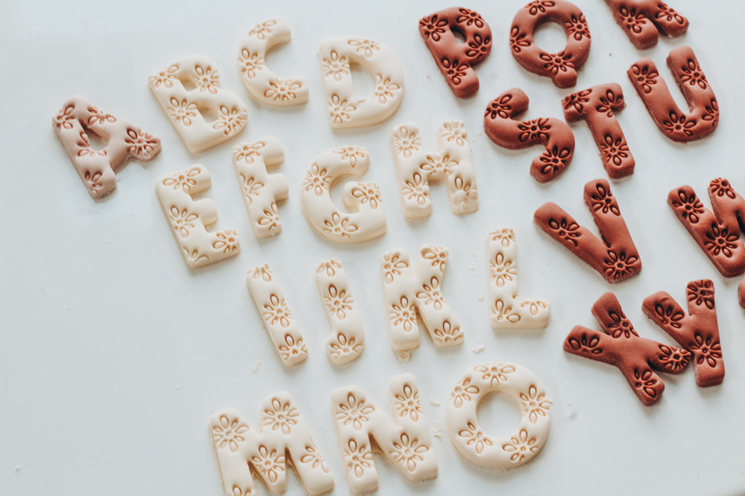 Dreamy Boho Letter Clay Cutters