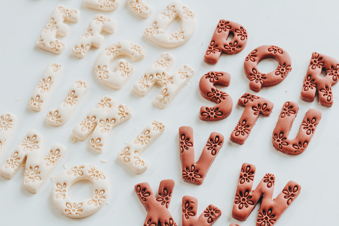 Dreamy Boho Letter Clay Cutters