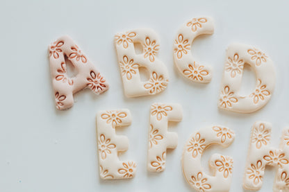 Dreamy Boho Letter Clay Cutters