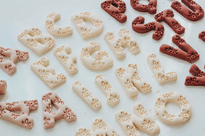 Dreamy Boho Letter Clay Cutters