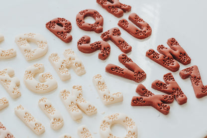 Dreamy Boho Letter Clay Cutters