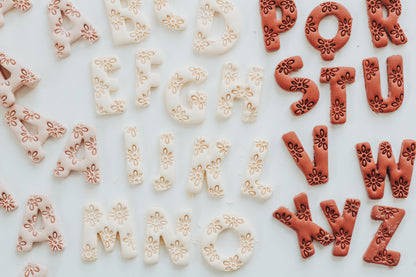 Dreamy Boho Letter Clay Cutters