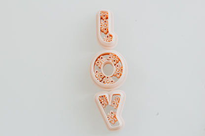 Dreamy Boho Letter Clay Cutters