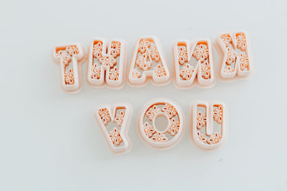 Dreamy Boho Letter Clay Cutters