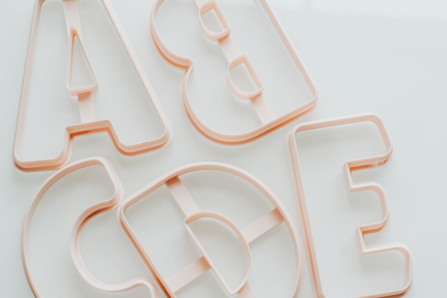 3.75 Inch Large Basic Letter Clay Cutters