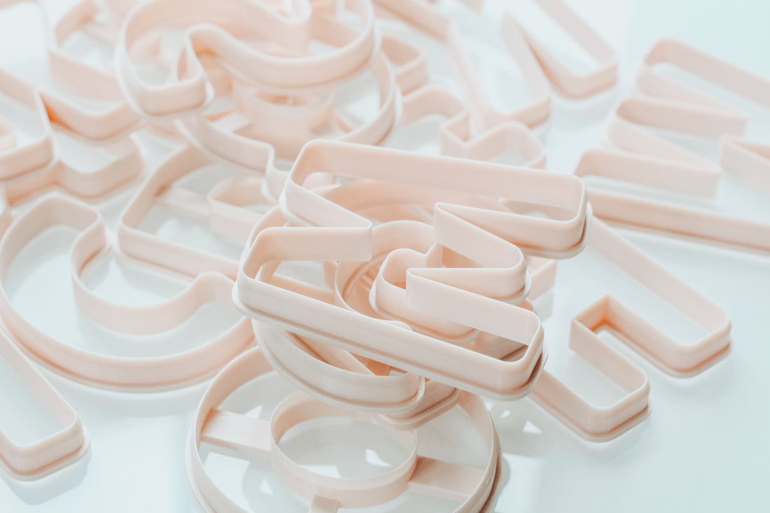 1.0 Inch Small Basic Letter Clay Cutters