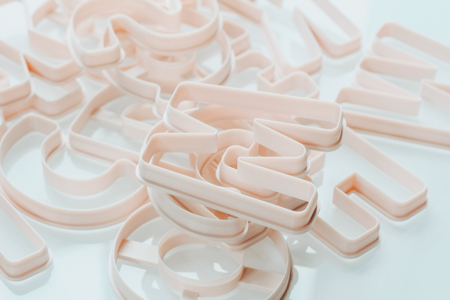 1.0 Inch Small Basic Letter Clay Cutters