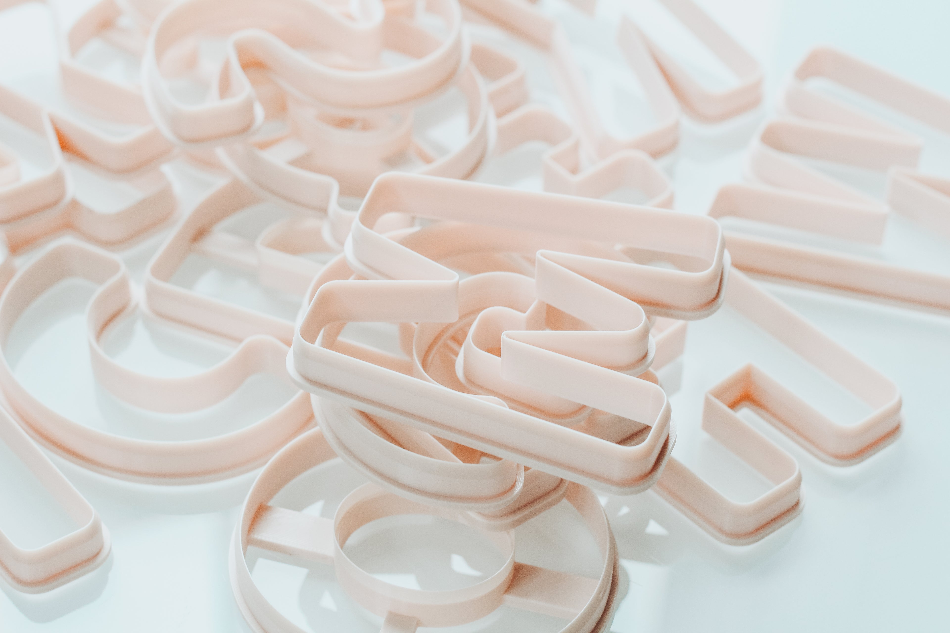 1.0 Inch Small Basic Letter Clay Cutters