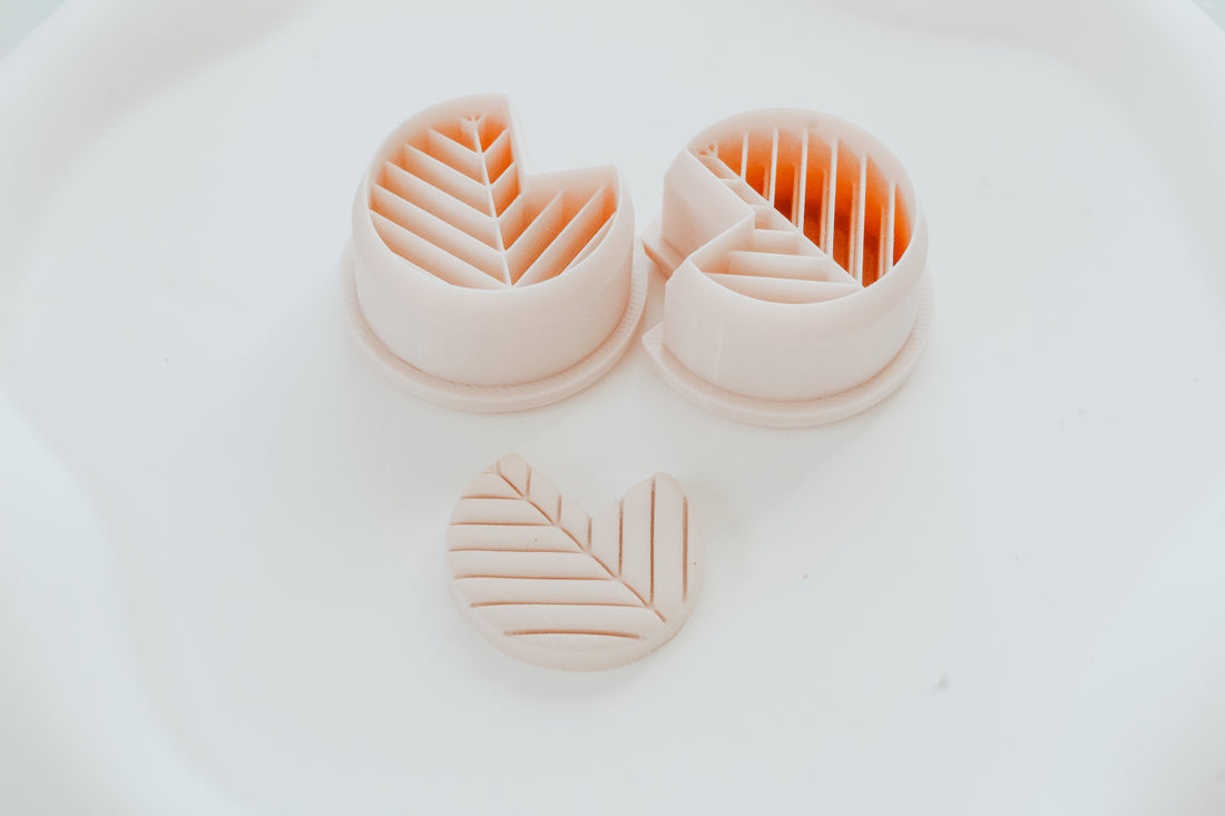 Circle Chevy Hoop / Huggie Clay Cutter Mirrored Set