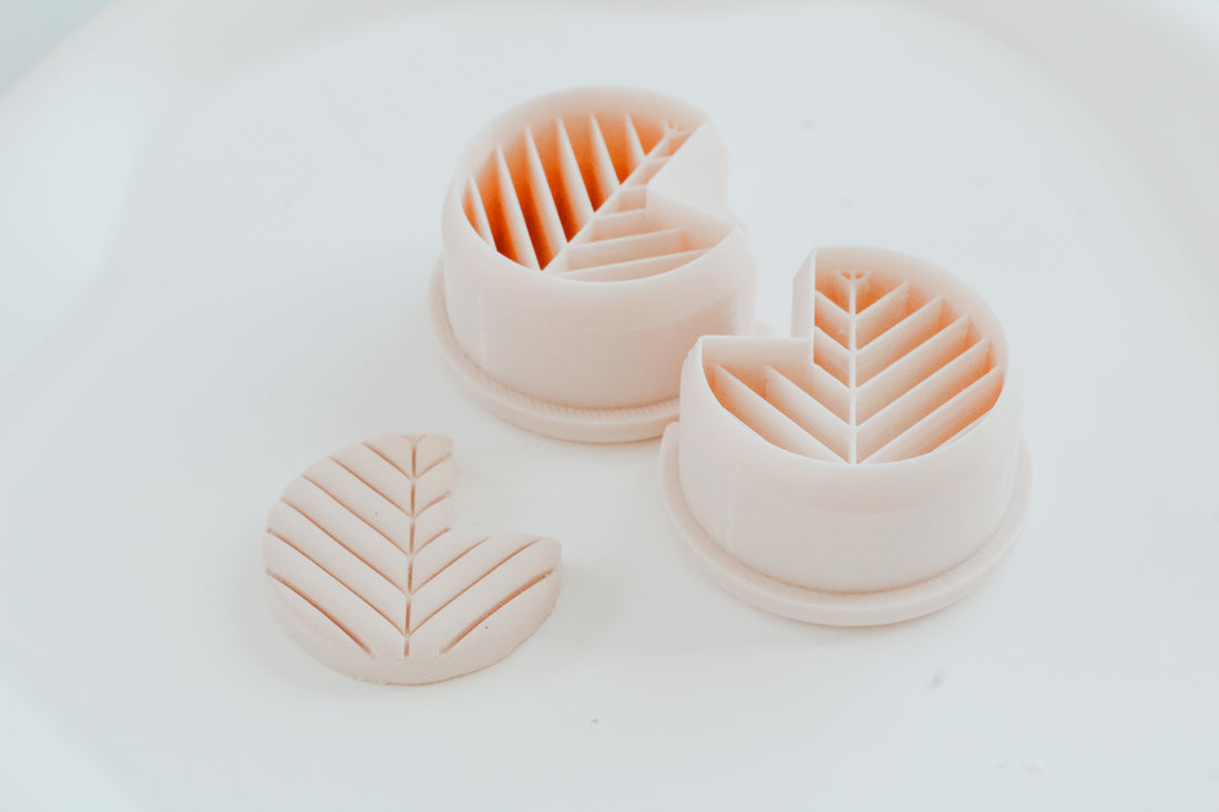 Circle Chevy Hoop / Huggie Clay Cutter Mirrored Set