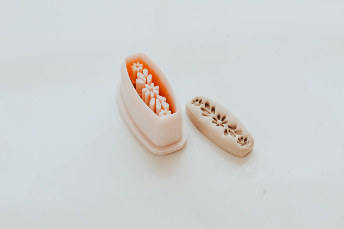 Floral Huggie Clay Cutter Mirrored Set 1.50