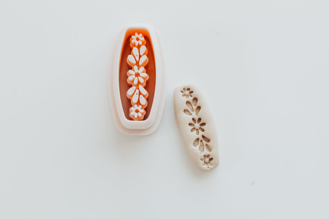 Floral Huggie Clay Cutter Mirrored Set 1.50