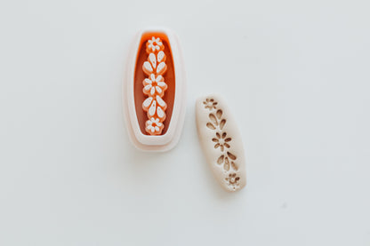 Floral Huggie Clay Cutter Mirrored Set 1.50