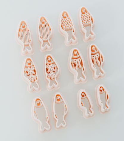 Fish Clay Cutter Mirrored Set