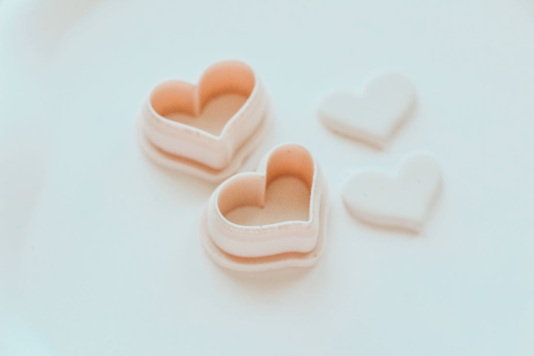 Chubby Heart Stud Clay Cutter Set