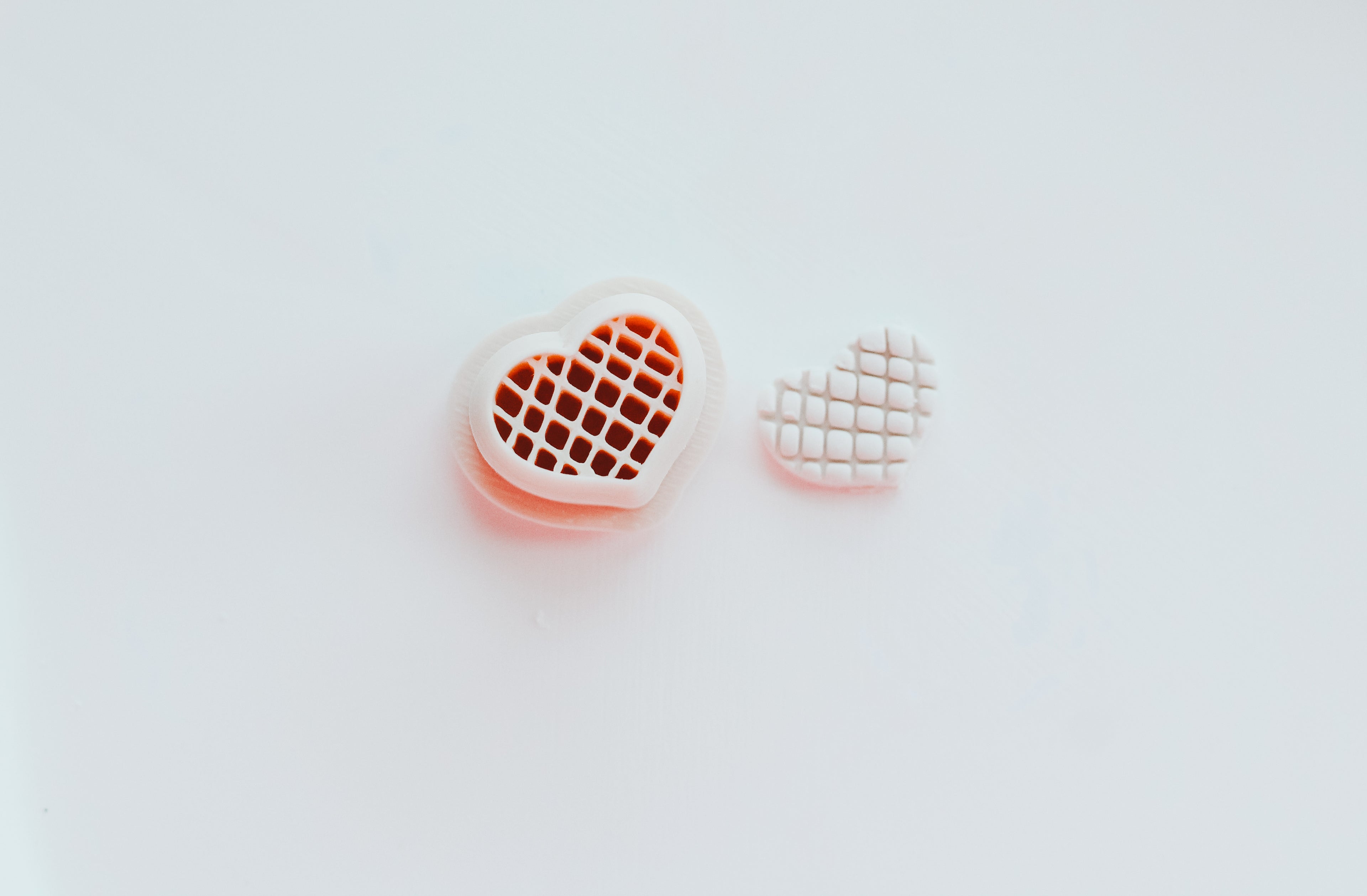 Criss Cross Heart Stud Clay Cutter