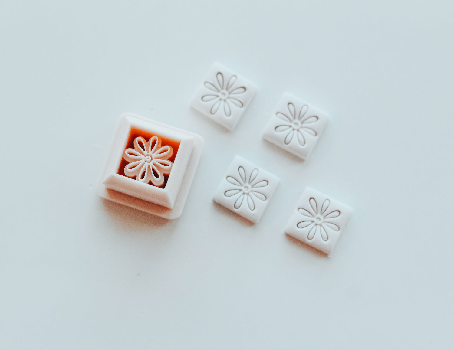 Greek Flower Charm Extra Dainty Precision Clay Cutter