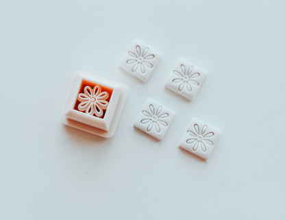 Greek Flower Charm Extra Dainty Precision Clay Cutter