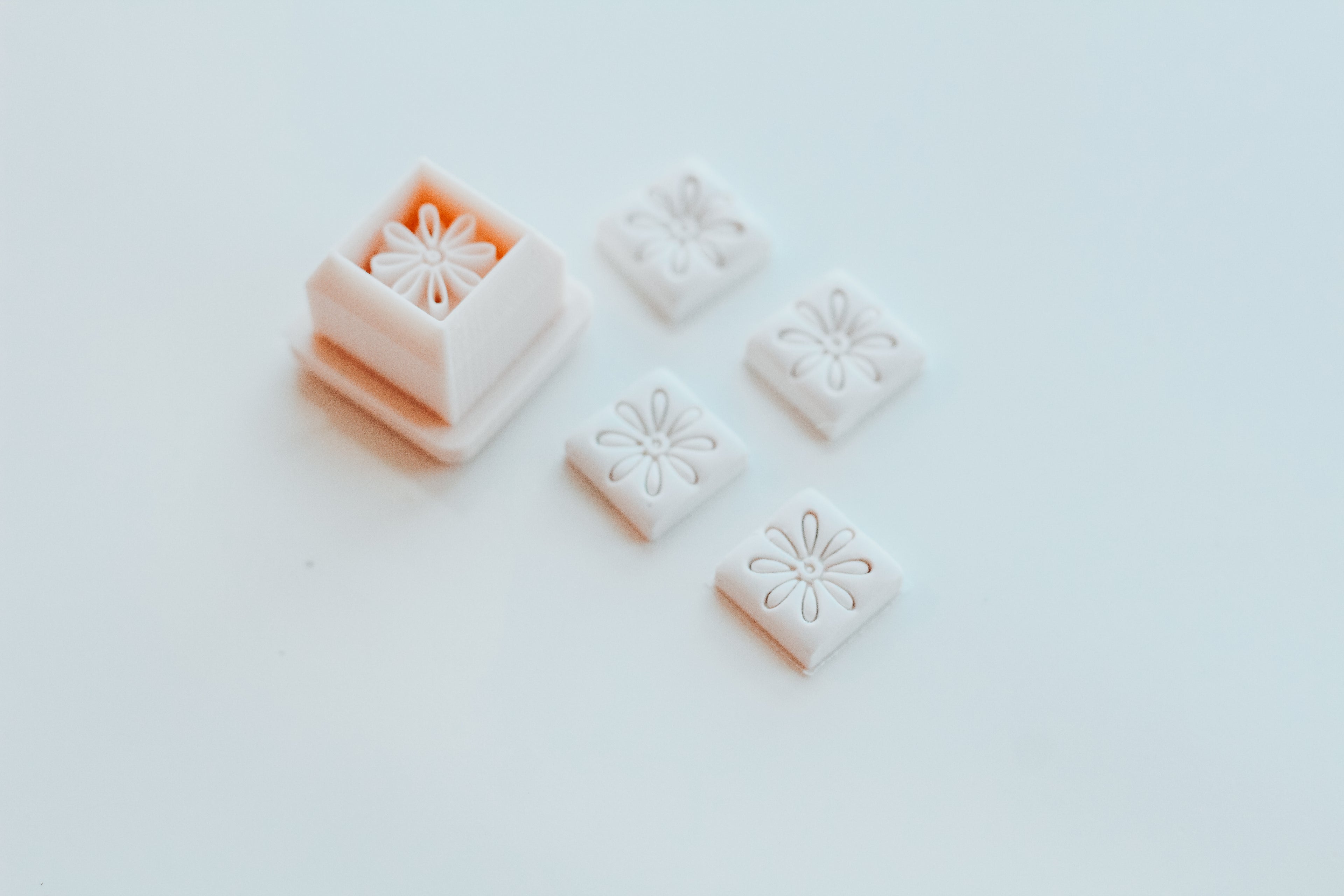 Greek Flower Charm Extra Dainty Precision Clay Cutter