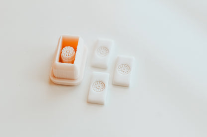 Talavera Flower Charm Extra Dainty Precision Clay Cutter Mirror Set