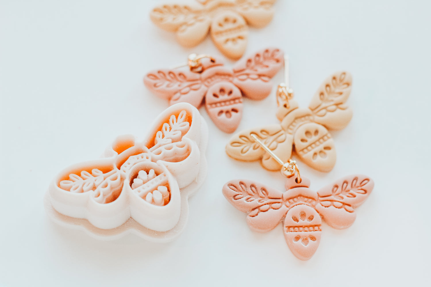 Boho Honey Bee Clay Cutter