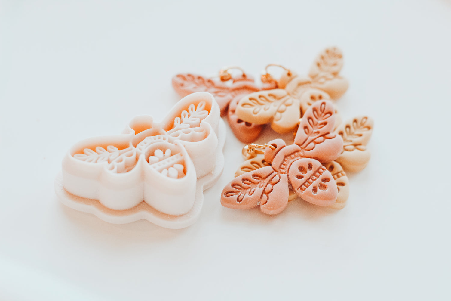 Boho Honey Bee Clay Cutter