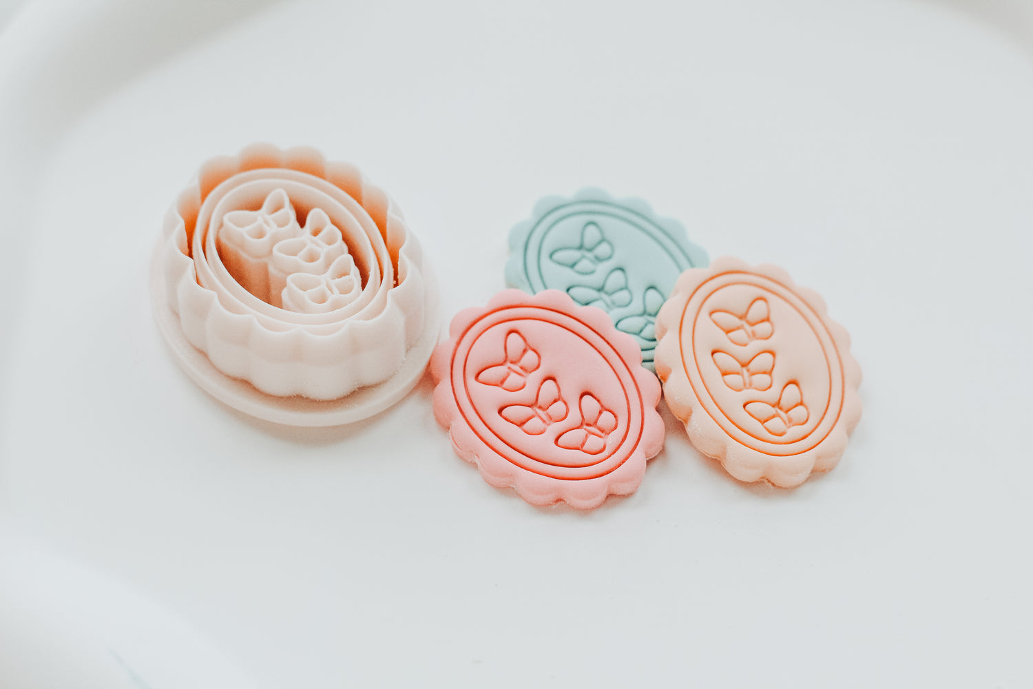 Triple Butterfly Scallop Clay Cutter