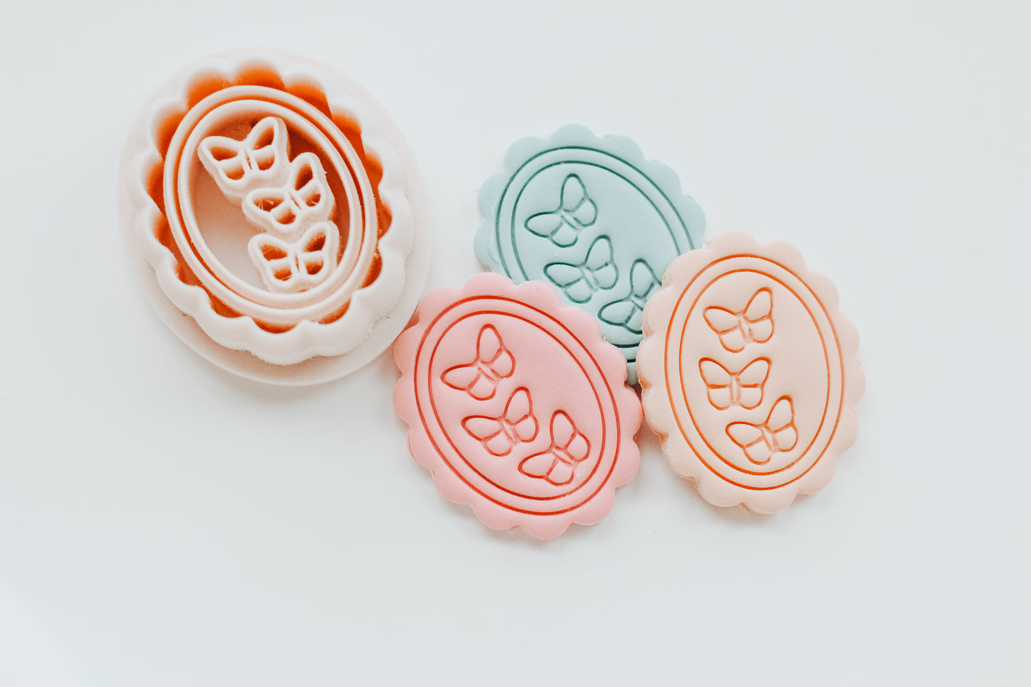 Triple Butterfly Scallop Clay Cutter