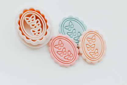 Triple Butterfly Scallop Clay Cutter