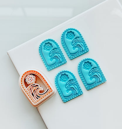 Darya Floral Wave Arch Flower Clay Cutter
