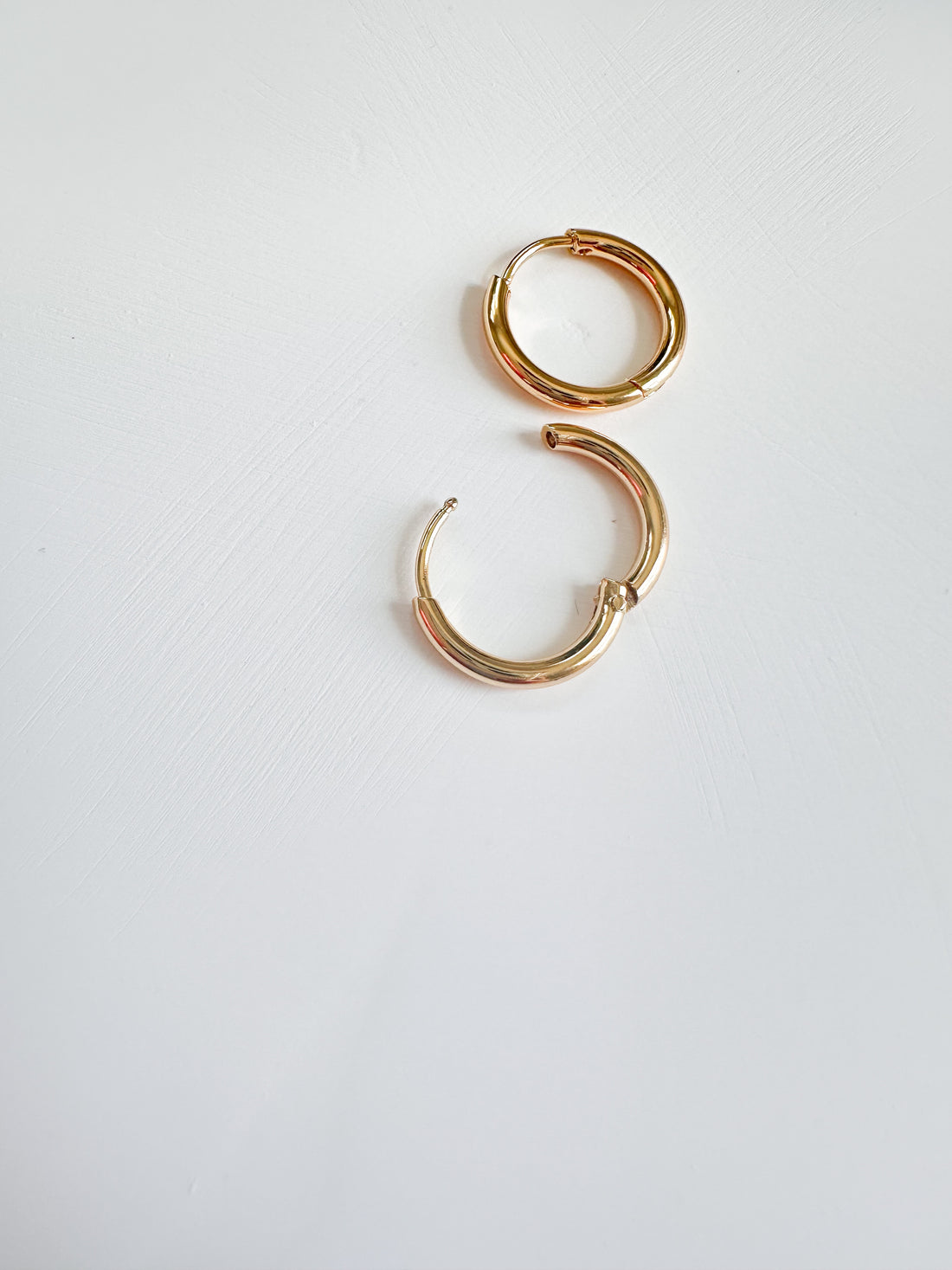 Gold Lever Back Hoops (2 Pieces)
