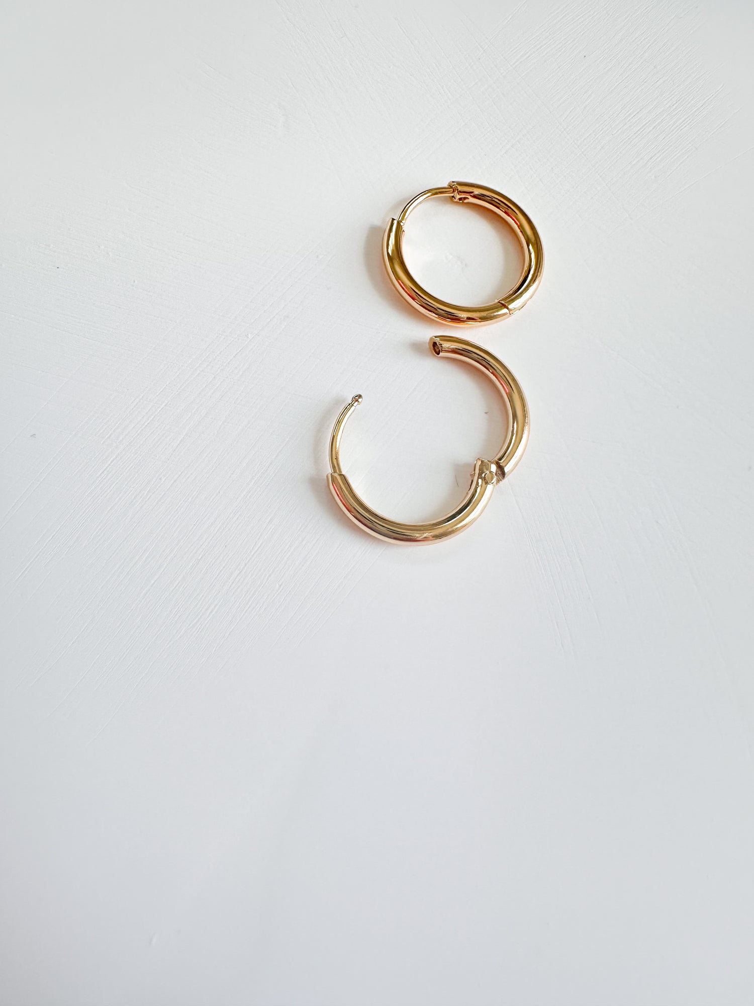 Gold Lever Back Hoops (2 Pieces)