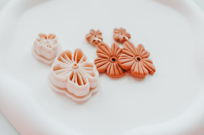 Lush &amp; Wild Floral - Two Piece Clay Earring Cutter