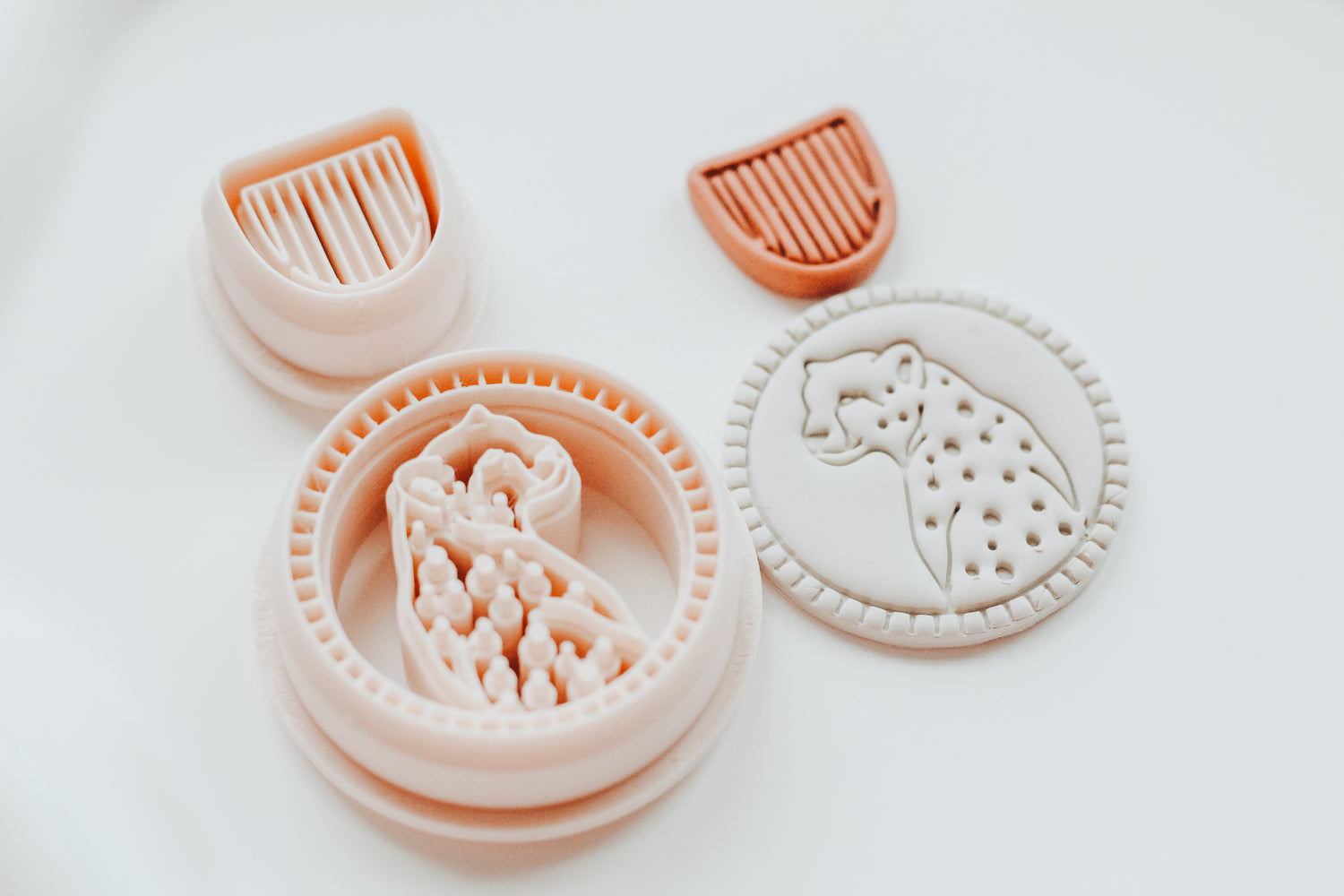 Lush &amp; Wild Cheetah 2 - Two Piece Clay Earring Cutter