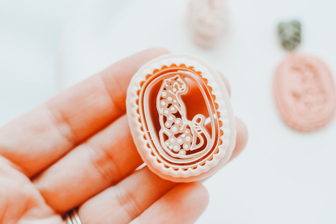 Lush &amp; Wild Cheetah 1 - Two Piece Clay Earring Cutter
