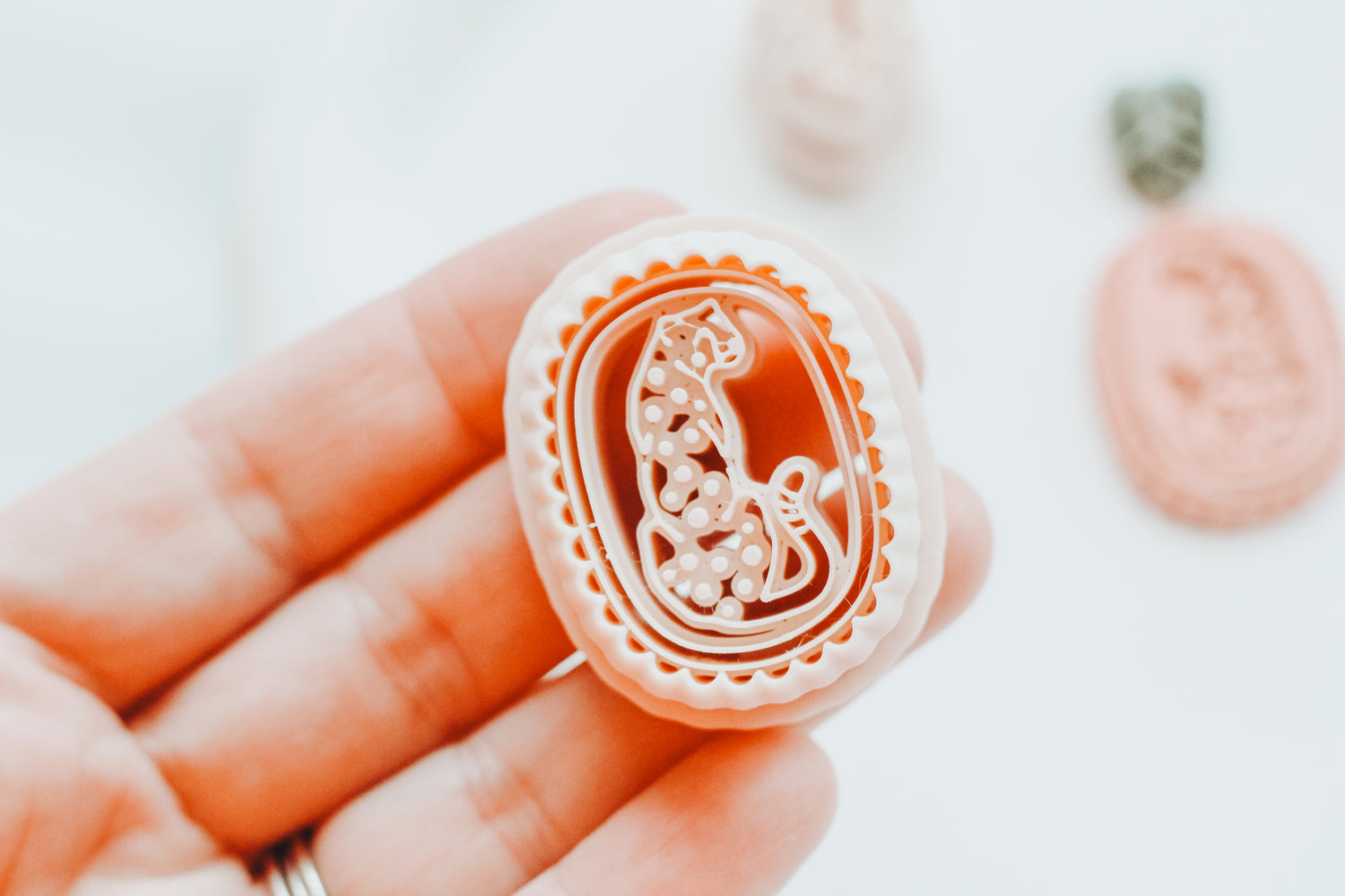 Lush &amp; Wild Cheetah 1 - Two Piece Clay Earring Cutter