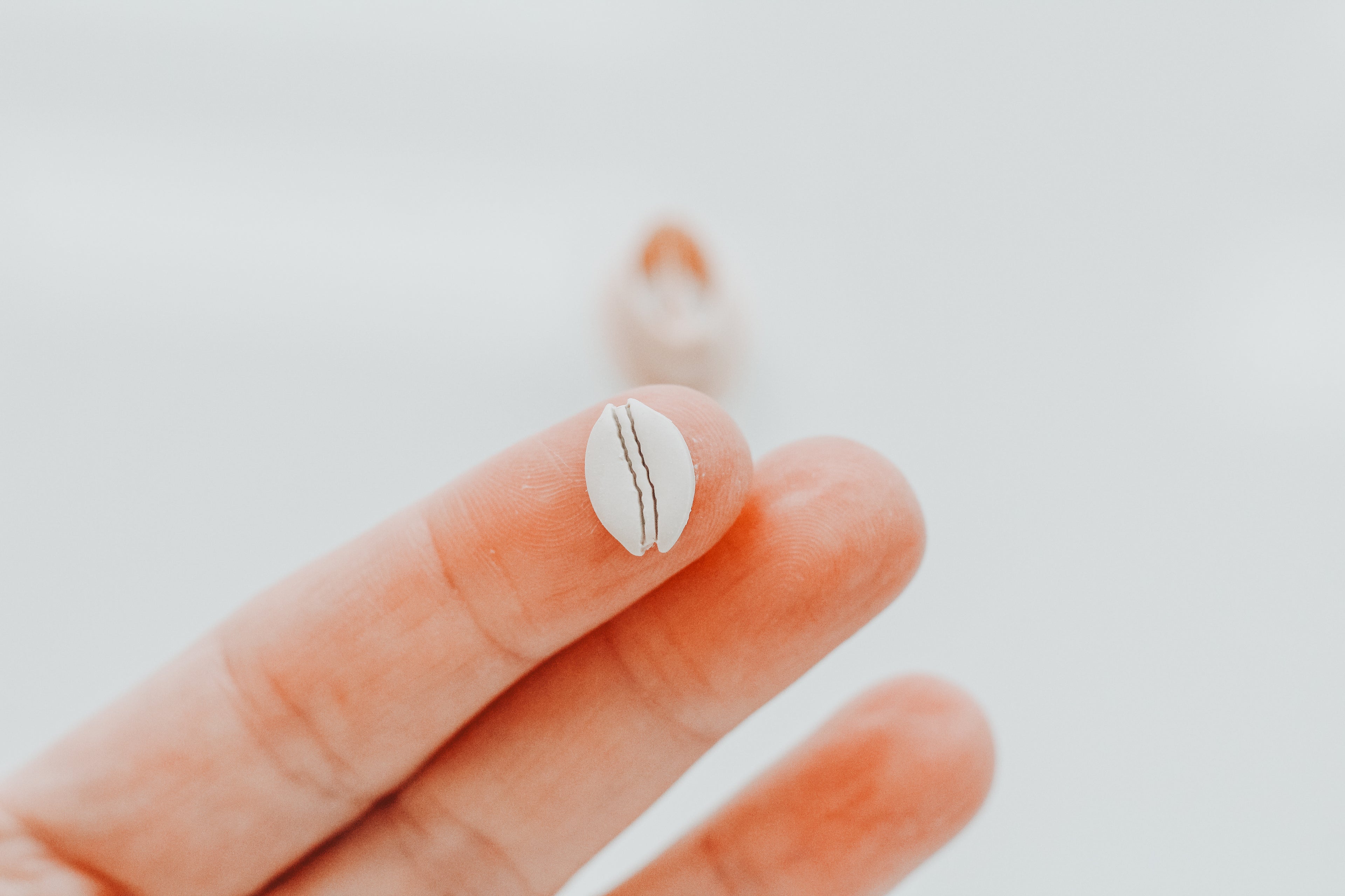 Mini Cowrie Shell Charm Extra Dainty Precision Clay Cutter