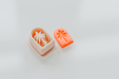 Mini Vintage Palm Charm Extra Dainty Precision Clay Cutter