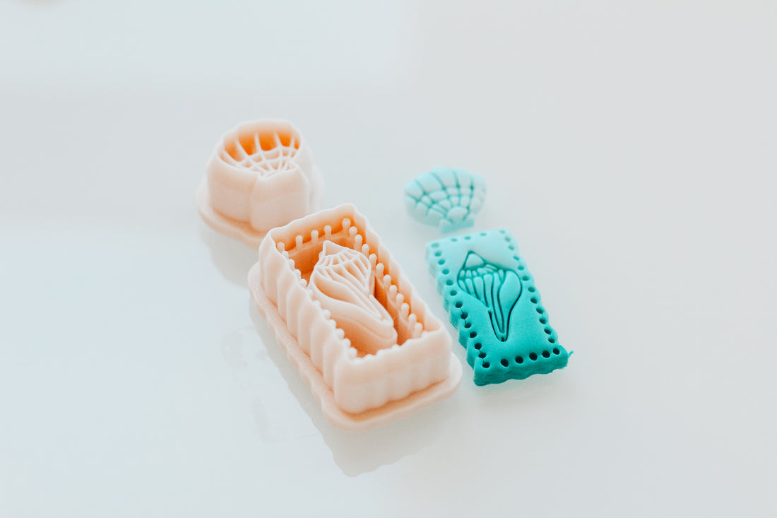 Conch Shell &amp; Dots Forever Shells Clay Cutter