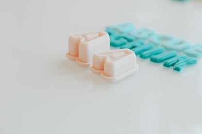 FULL SET Ribbed Letter Clay Cutters (Includes Full Alphabet)